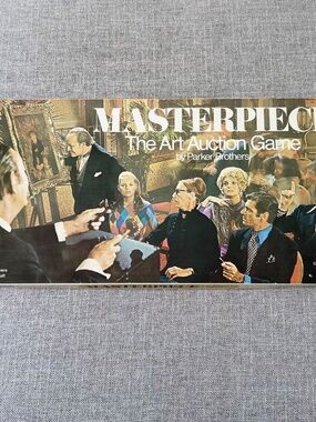 Vintage 1970 Masterpiece The Art Auction Game, Complete,  Like New